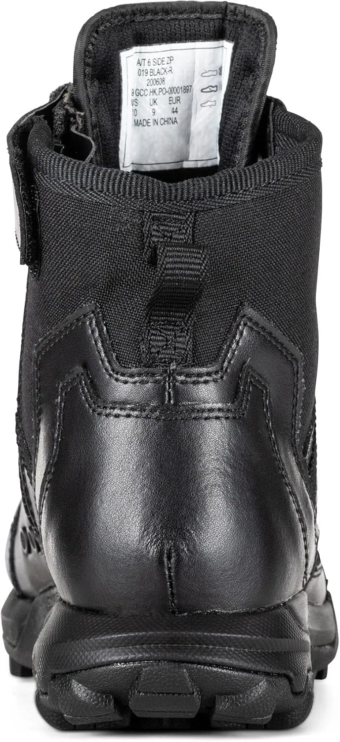5.11 Tactical Mens A/T All-Terrain 6-Inch Side Zip Boots, Full-Length Side Zipper, Water Resistant Upper, Style 12439