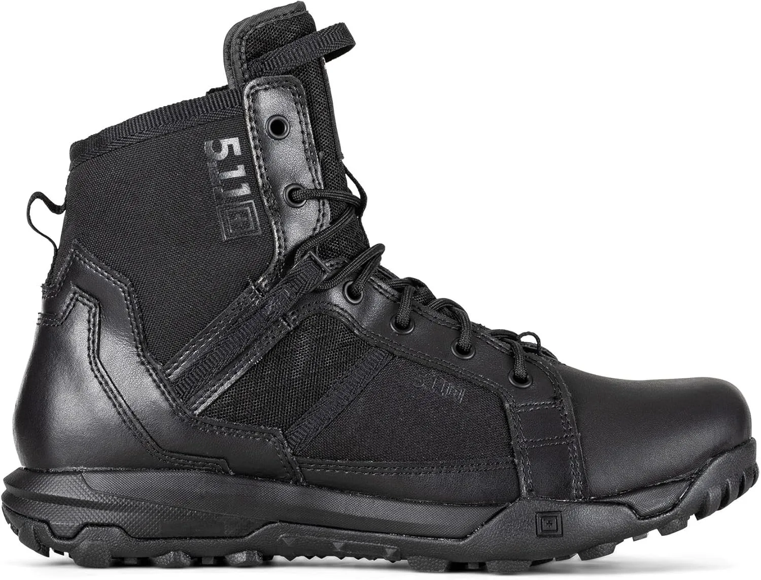 5.11 Tactical Mens A/T All-Terrain 6-Inch Side Zip Boots, Full-Length Side Zipper, Water Resistant Upper, Style 12439