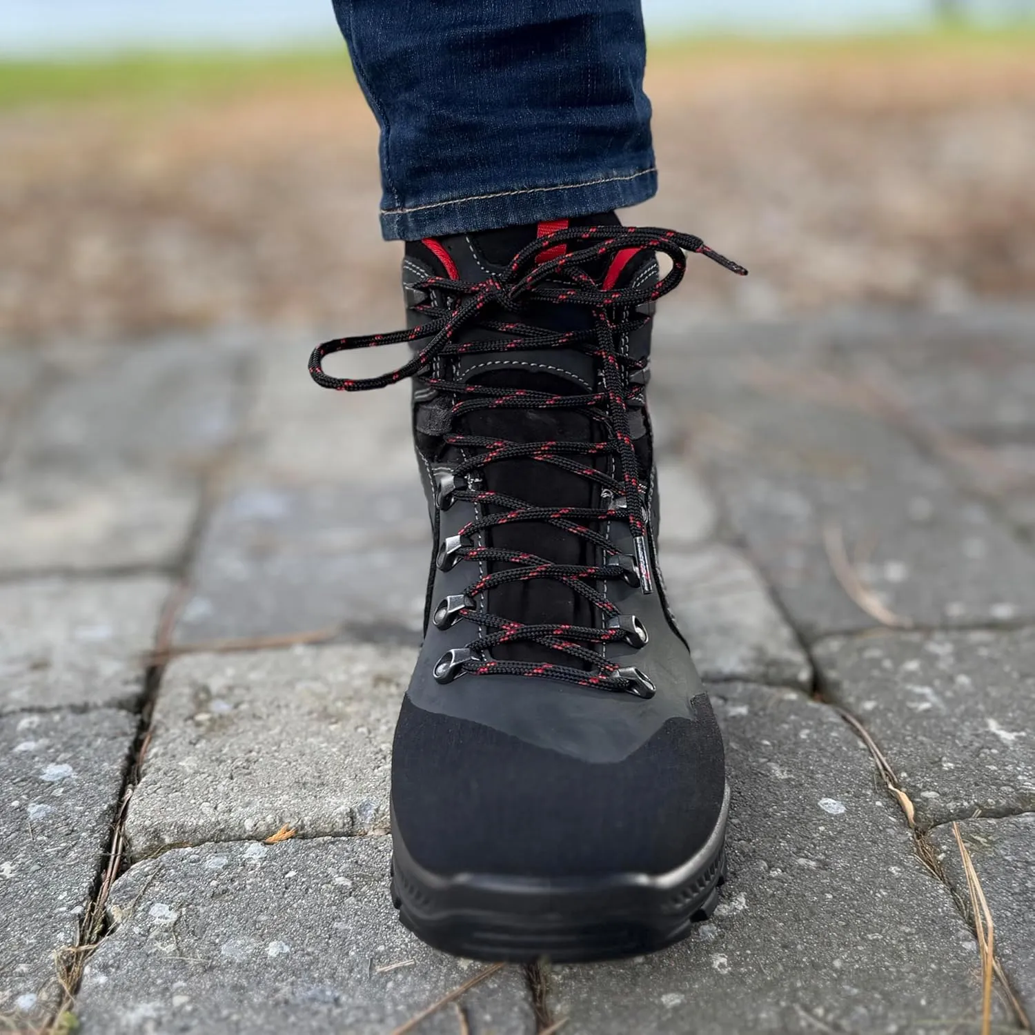 Alpina HELIOS Premium Men's Hiking Work Boots | Waterproof | Full Leather Trekking Shoes | Breathable eVent Membrane | Vibram | Made in Europe