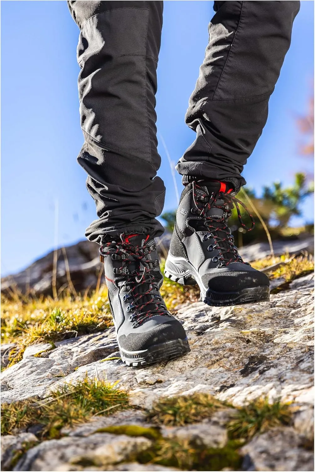 Alpina HELIOS Premium Men's Hiking Work Boots | Waterproof | Full Leather Trekking Shoes | Breathable eVent Membrane | Vibram | Made in Europe