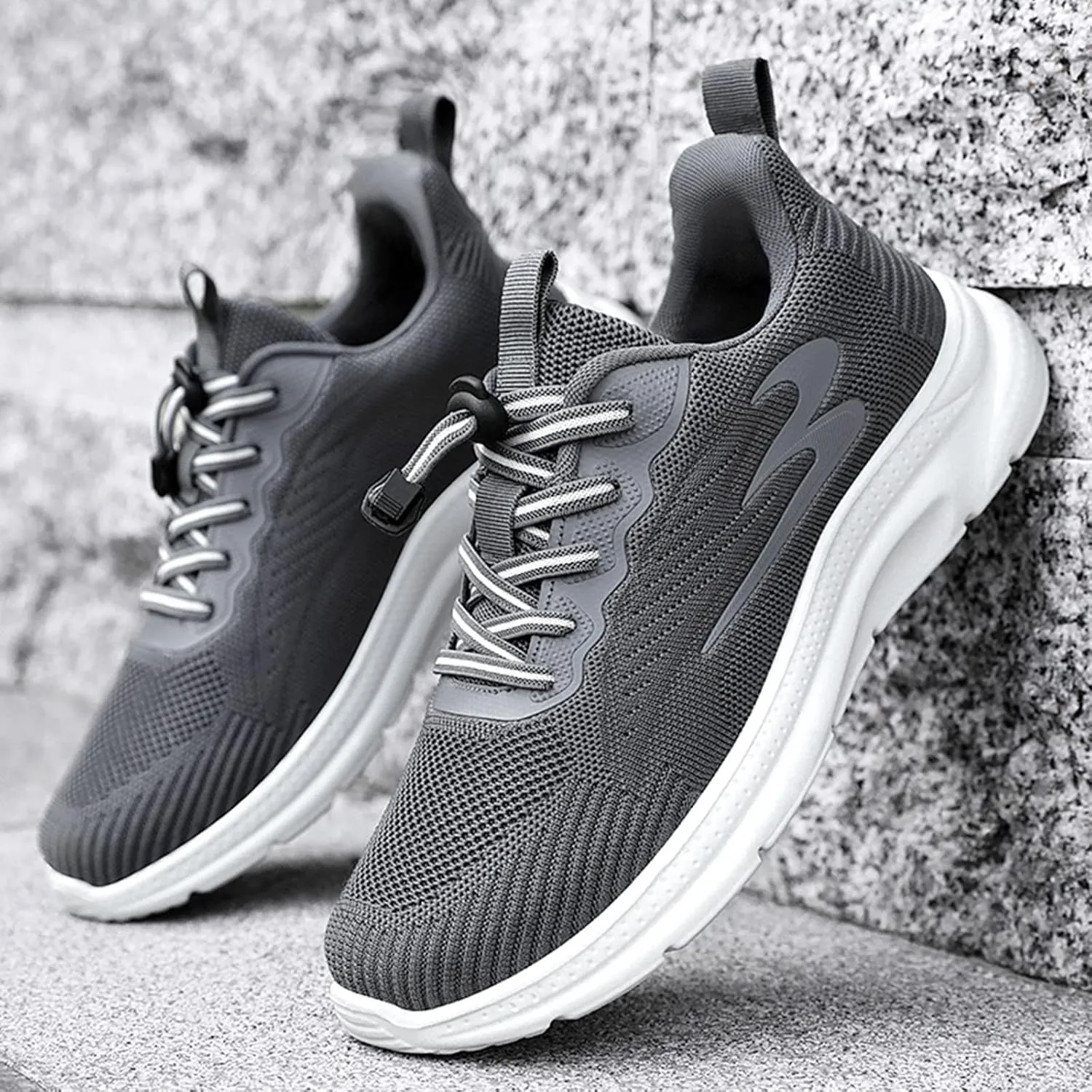 Athletic Fashion Sneakers for Men Breathable Casual Comfortable Walking Sneaker Lightweight Work Shoes for Men