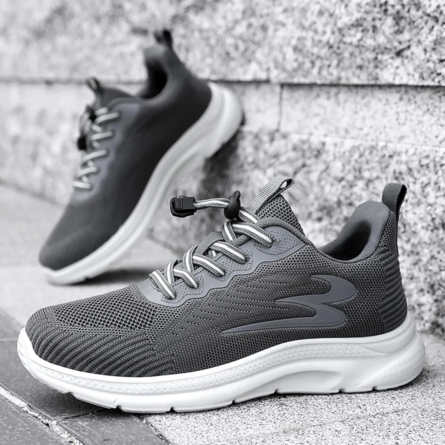 Athletic Fashion Sneakers for Men Breathable Casual Comfortable Walking Sneaker Lightweight Work Shoes for Men
