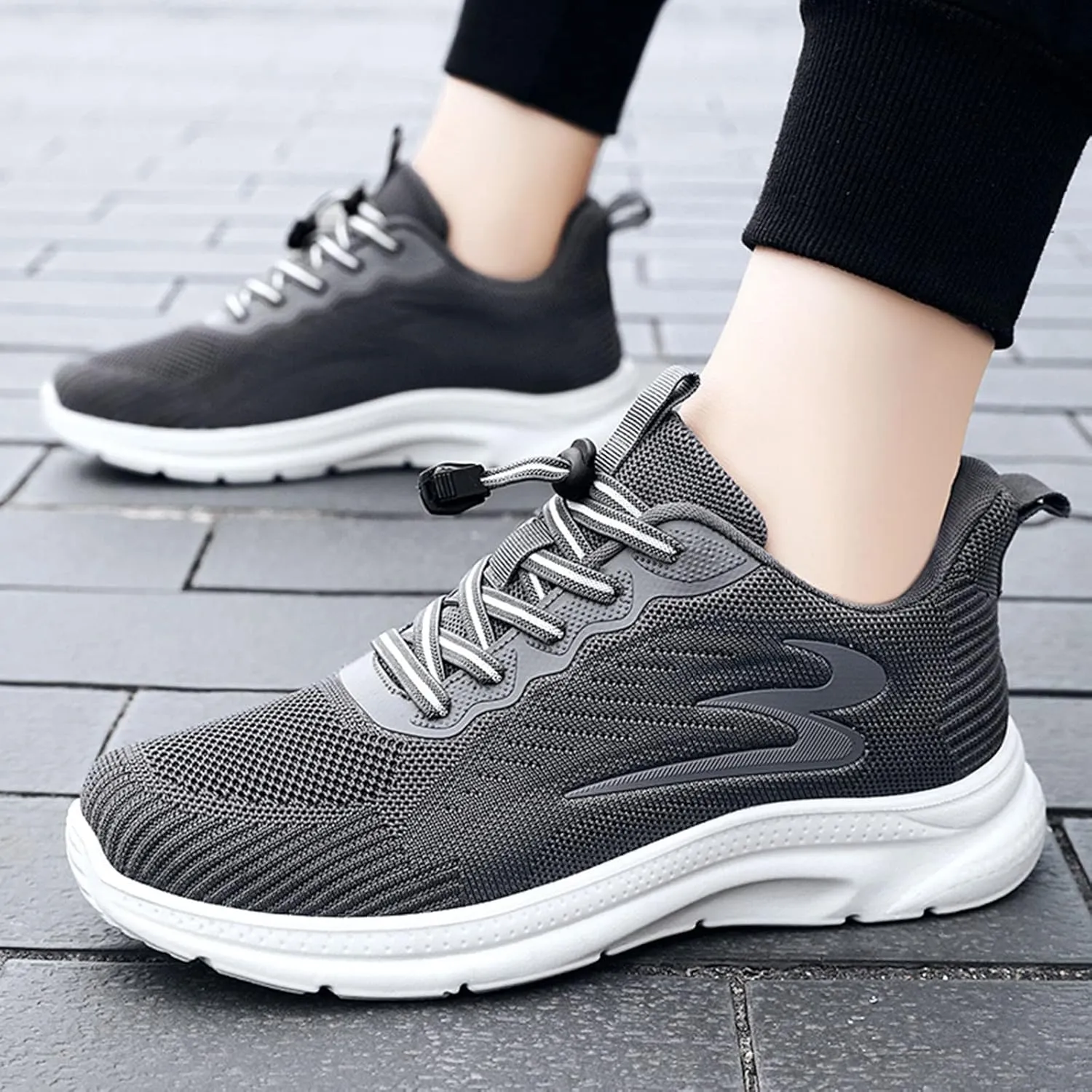 Athletic Fashion Sneakers for Men Breathable Casual Comfortable Walking Sneaker Lightweight Work Shoes for Men