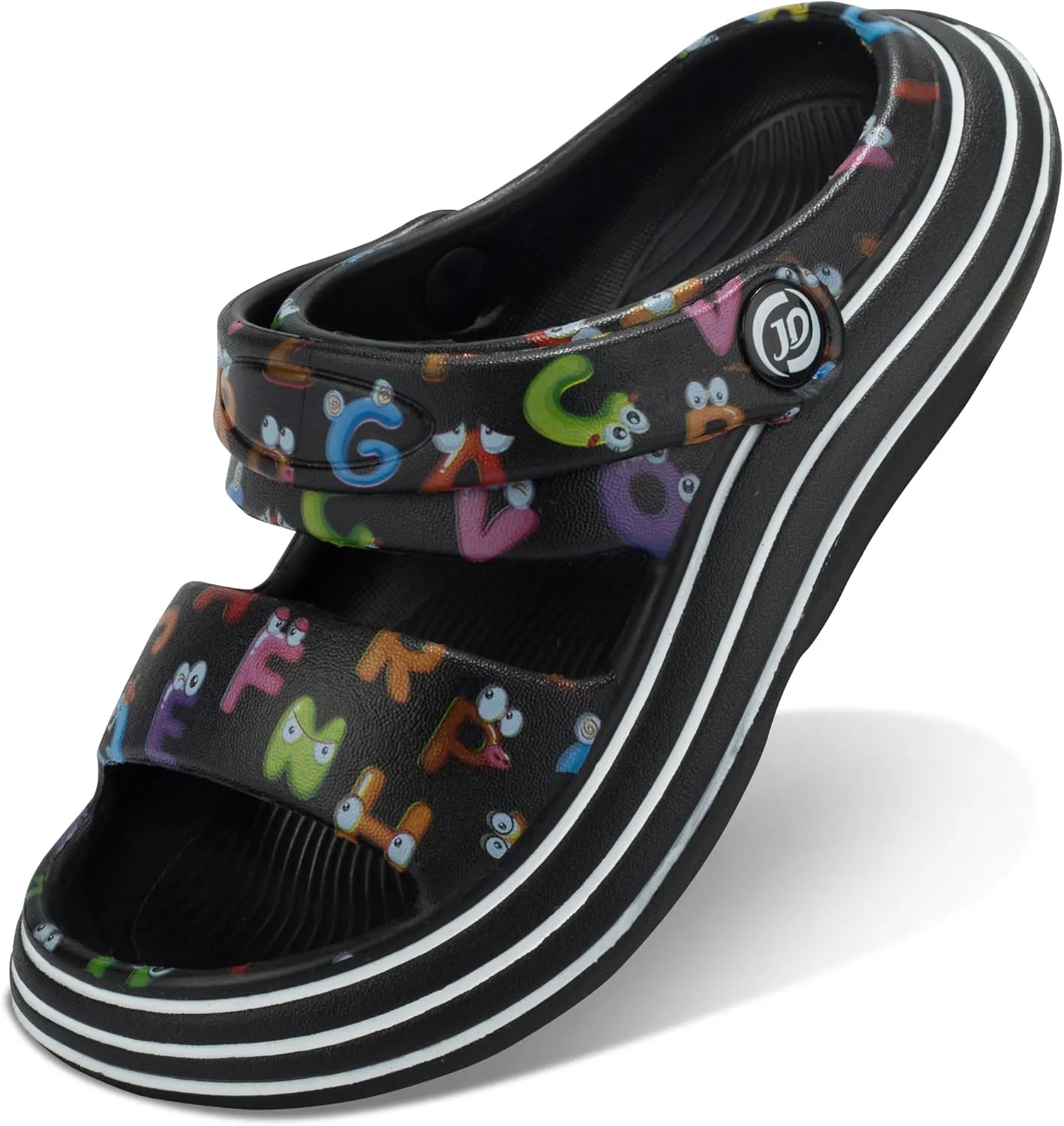 Axcone Kid's Boys Girls Comfort Clogs Slippers Cartoon Garden Shoes Breathable Non-Slip Beach Pool Sandal All-Terrain Parallel Bars Cloud SlippersToddler/Little Kids/Big Kids