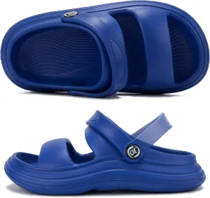 Axcone Kid's Boys Girls Comfort Clogs Slippers Cartoon Garden Shoes Breathable Non-Slip Beach Pool Sandal All-Terrain Parallel Bars Cloud SlippersToddler/Little Kids/Big Kids