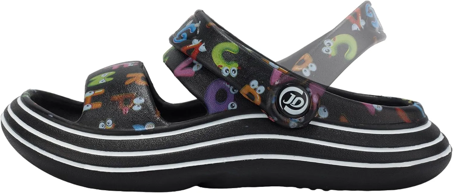 Axcone Kid's Boys Girls Comfort Clogs Slippers Cartoon Garden Shoes Breathable Non-Slip Beach Pool Sandal All-Terrain Parallel Bars Cloud SlippersToddler/Little Kids/Big Kids