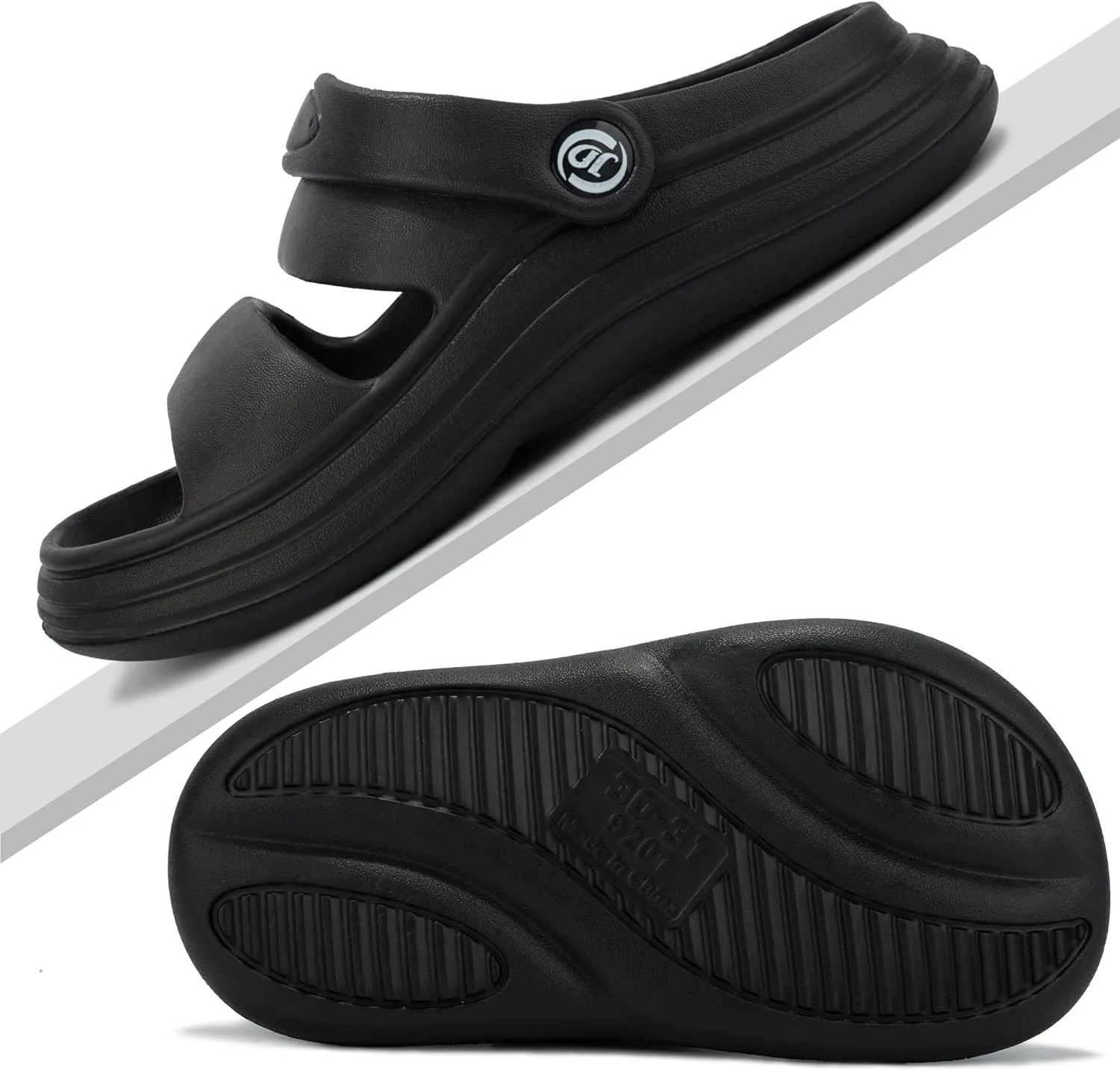 Axcone Kid's Boys Girls Comfort Clogs Slippers Cartoon Garden Shoes Breathable Non-Slip Beach Pool Sandal All-Terrain Parallel Bars Cloud SlippersToddler/Little Kids/Big Kids