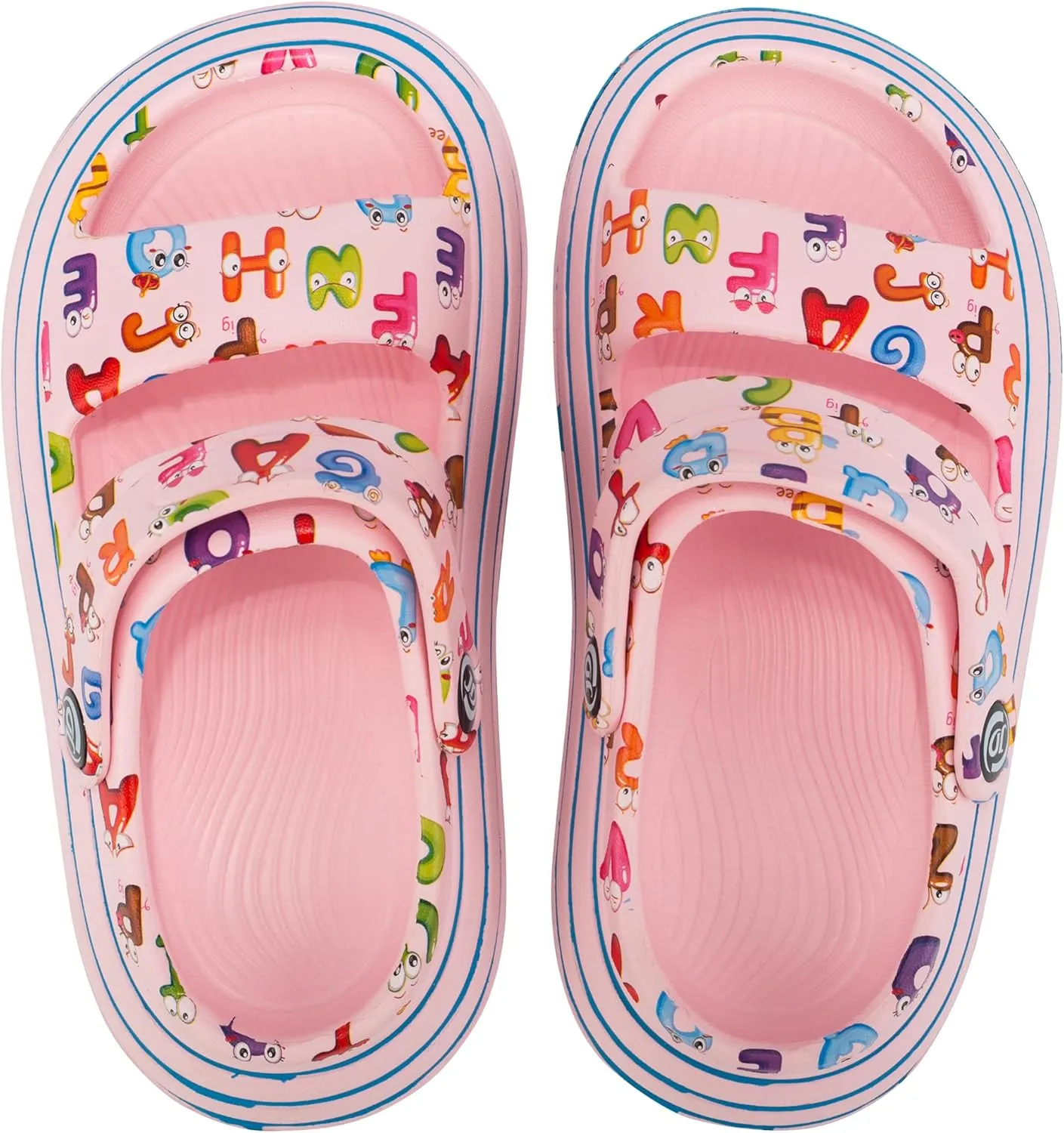 Axcone Kid's Boys Girls Comfort Clogs Slippers Cartoon Garden Shoes Breathable Non-Slip Beach Pool Sandal All-Terrain Parallel Bars Cloud SlippersToddler/Little Kids/Big Kids