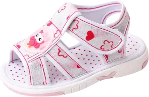 Baby Boy Girl Summer Sandals Infant Squeaky Shoes Lightwight Non-Slip Toddler Flat Bottom Non Slip OpenToe Breathable Soft Infant Sandals