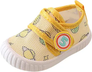 Baby Sneakers Girls Boys Lightweight Breathable Mesh First Walkers Shoes Non Slip Sole Sandals for Summer Fall