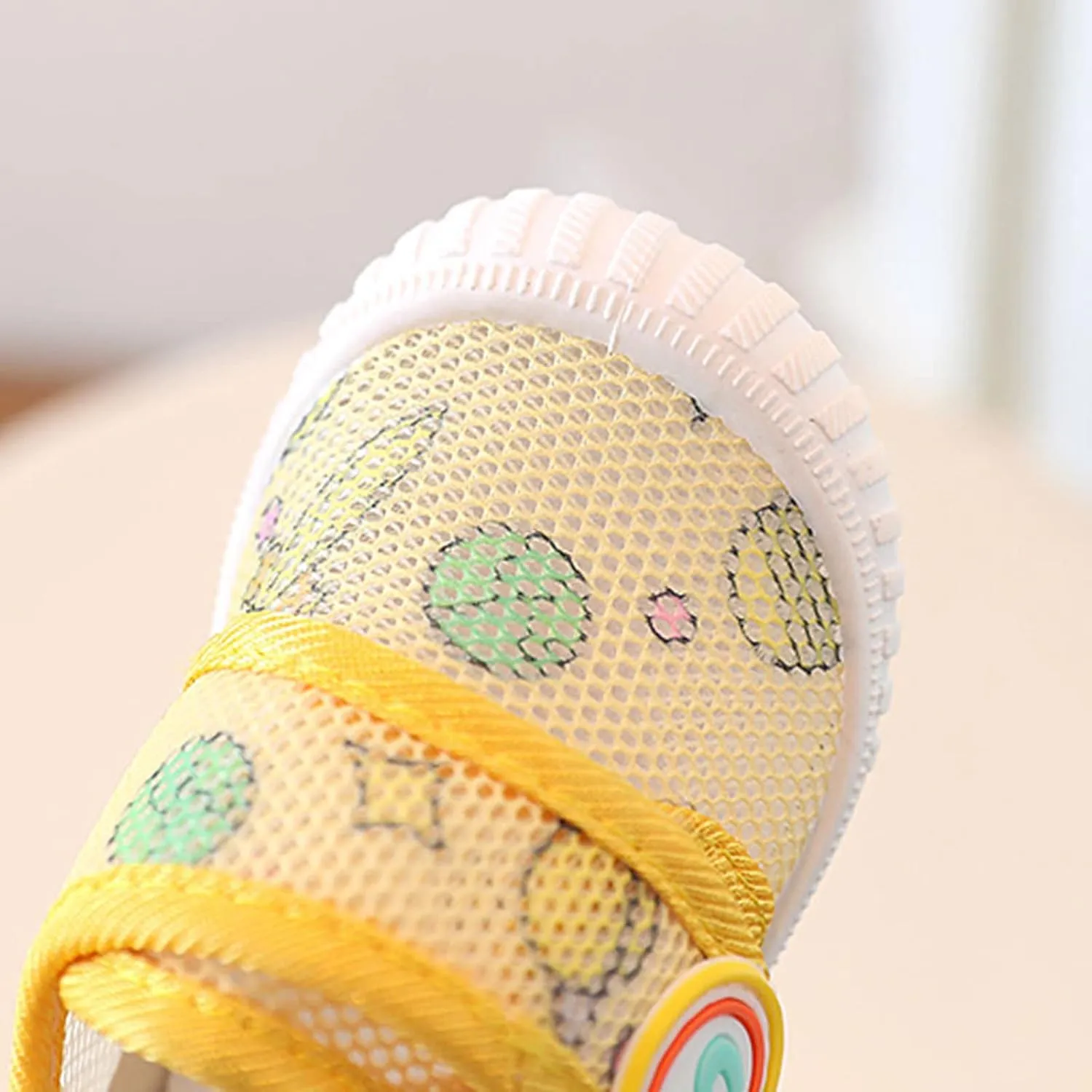 Baby Sneakers Girls Boys Lightweight Breathable Mesh First Walkers Shoes Non Slip Sole Sandals for Summer Fall