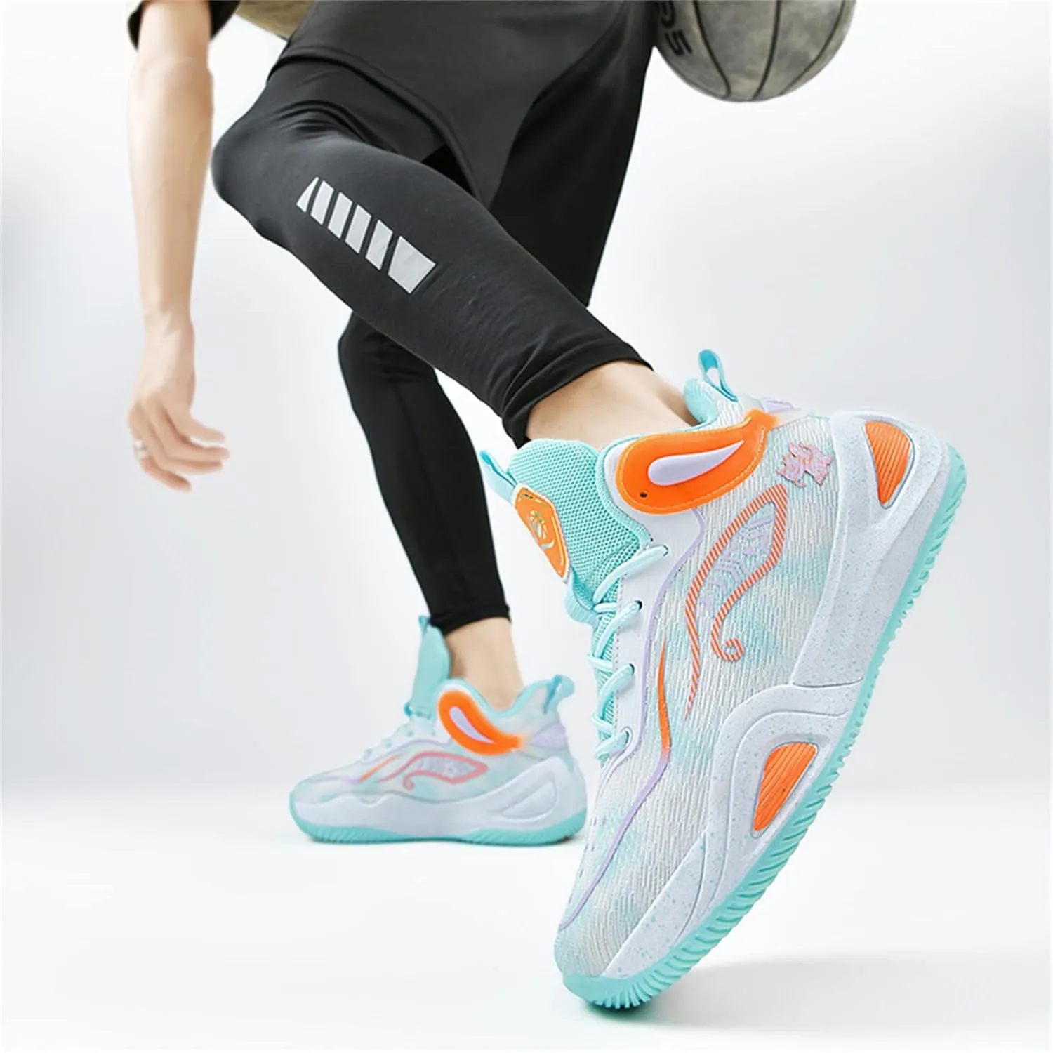 Basketball Shoes for Men Workout Non Slip Training Athletic Shoes High-Top Outdoor Sports Shoes Fashion Sneakers for Running