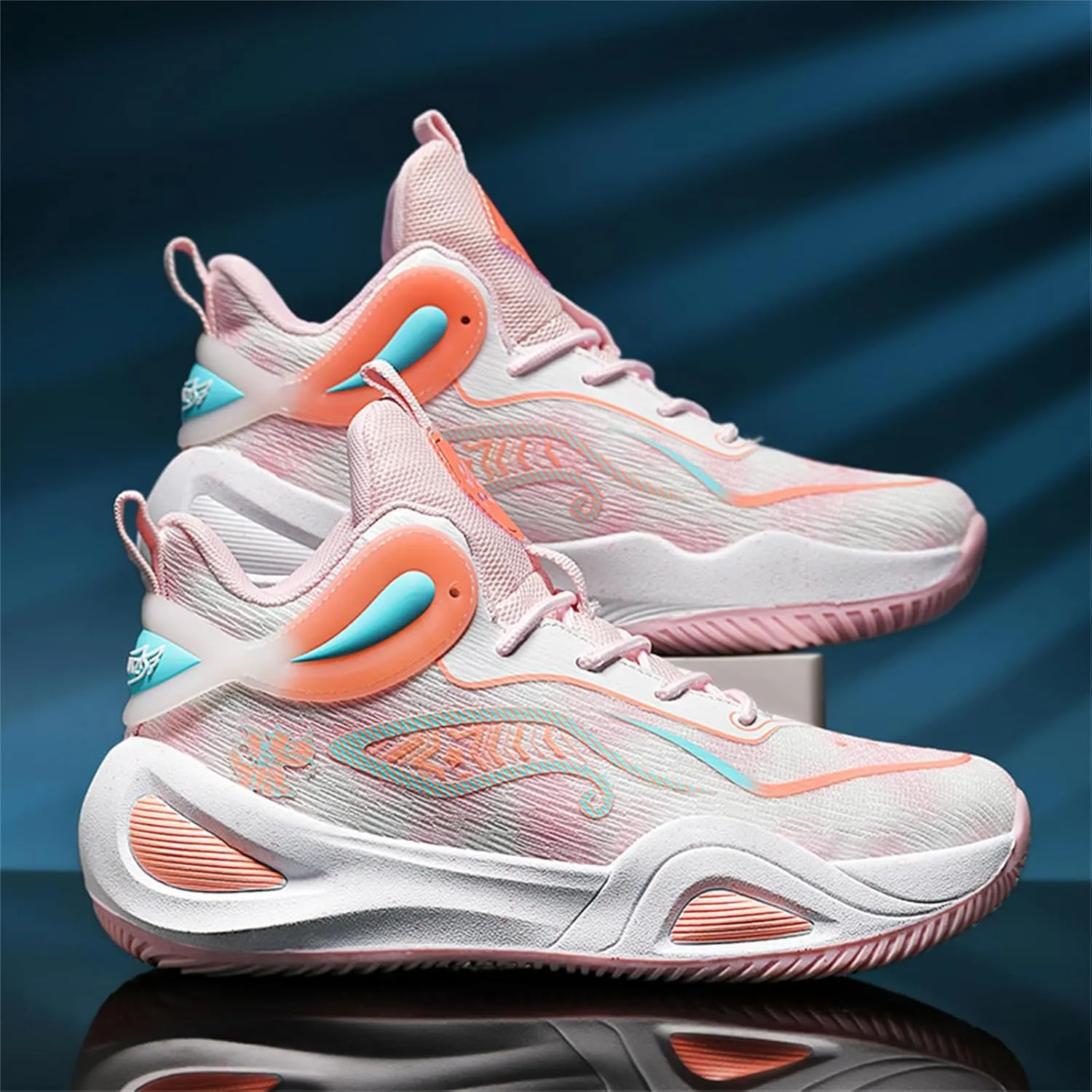 Basketball Shoes for Men Workout Non Slip Training Athletic Shoes High-Top Outdoor Sports Shoes Fashion Sneakers for Running