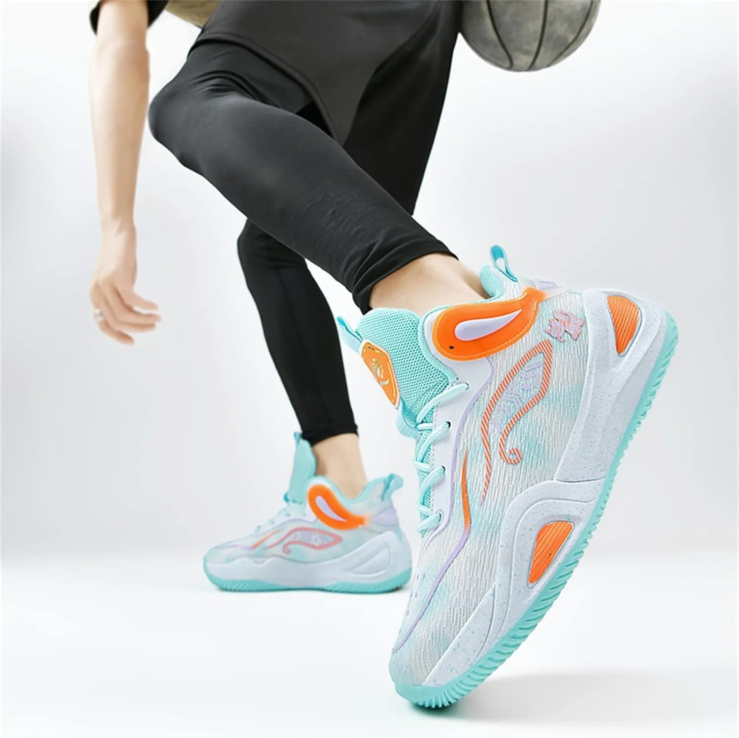 Basketball Shoes for Men Workout Non Slip Training Athletic Shoes High-Top Outdoor Sports Shoes Fashion Sneakers for Running