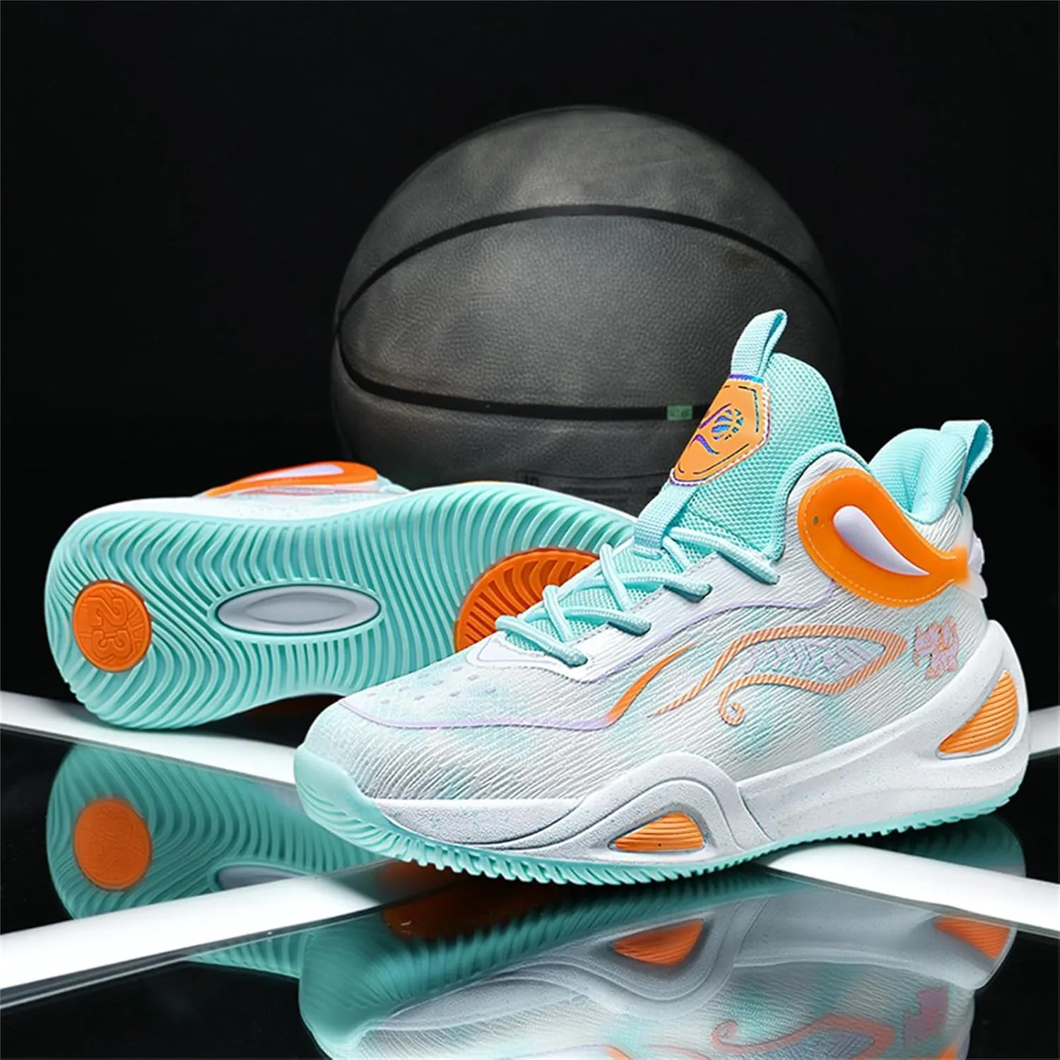 Basketball Shoes for Men Workout Non Slip Training Athletic Shoes High-Top Outdoor Sports Shoes Fashion Sneakers for Running