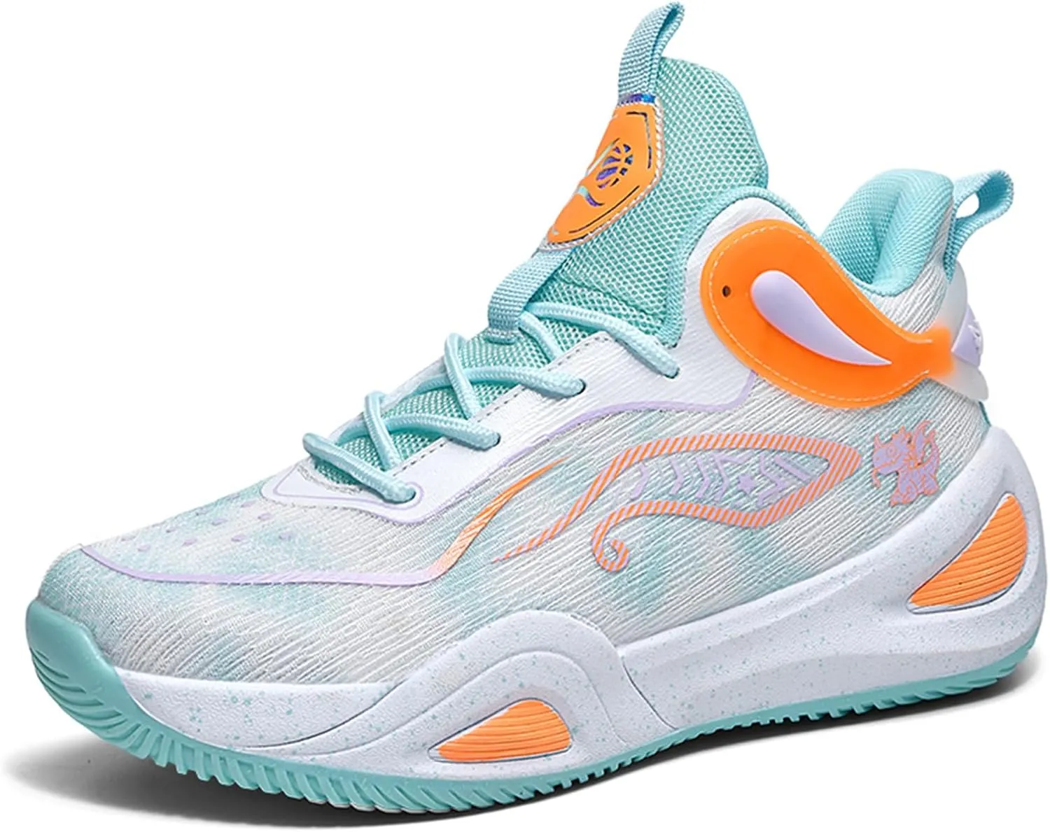 Basketball Shoes for Men Workout Non Slip Training Athletic Shoes High-Top Outdoor Sports Shoes Fashion Sneakers for Running
