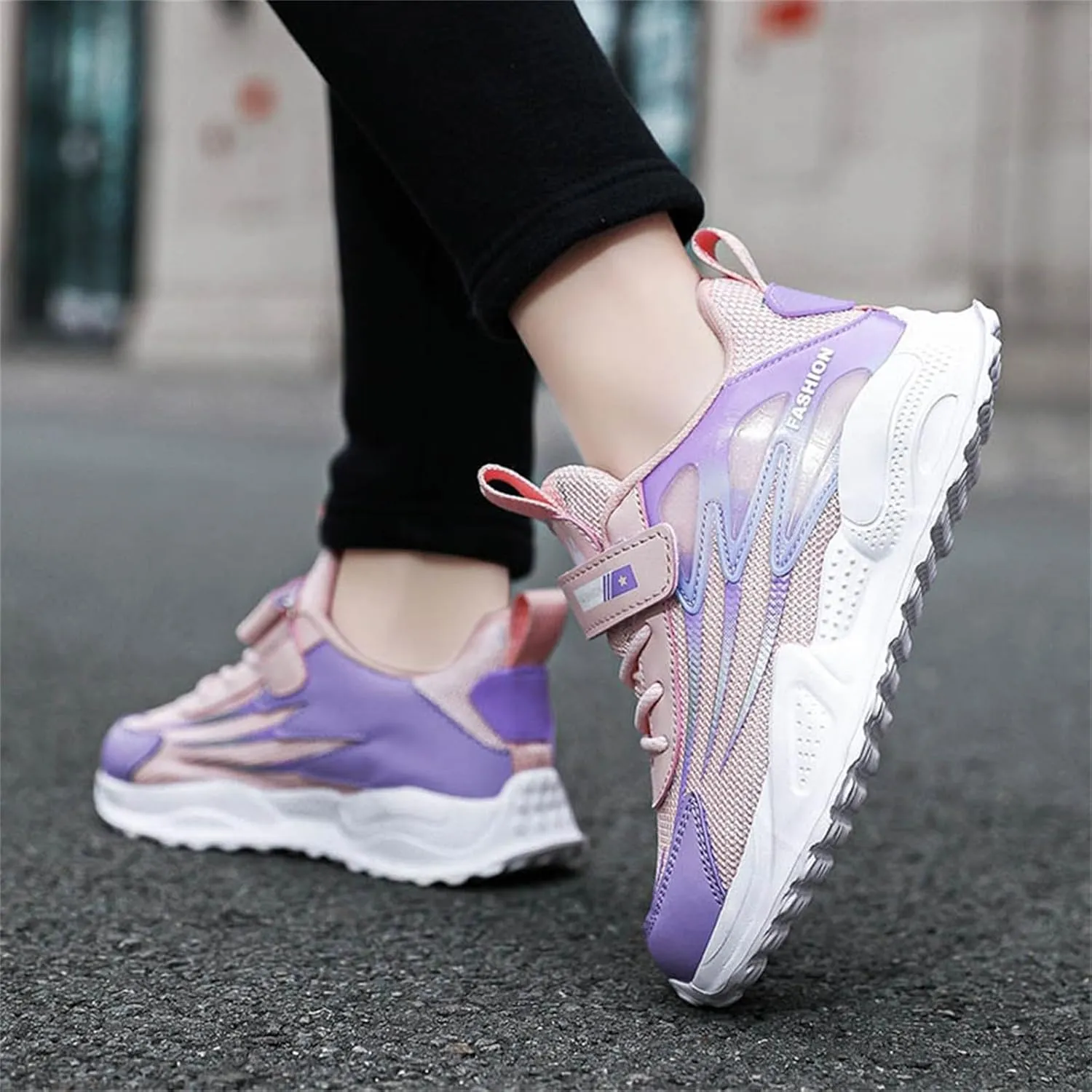 Big Girls Basketball Sneakers Lightweight Breathable Non Slip Comfortable Casual Running Walking Kids Shoes Size 3
