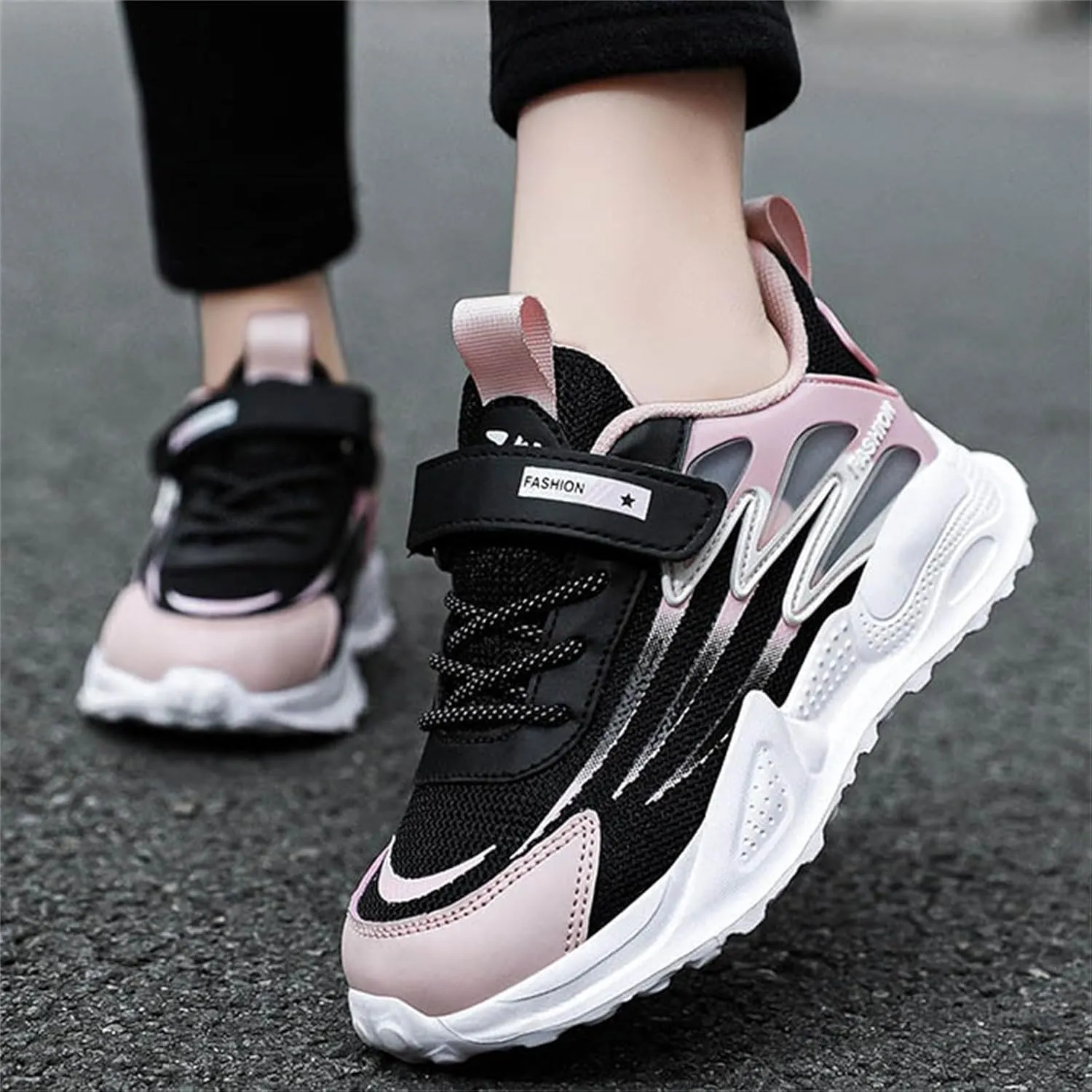 Big Girls Basketball Sneakers Lightweight Breathable Non Slip Comfortable Casual Running Walking Kids Shoes Size 3