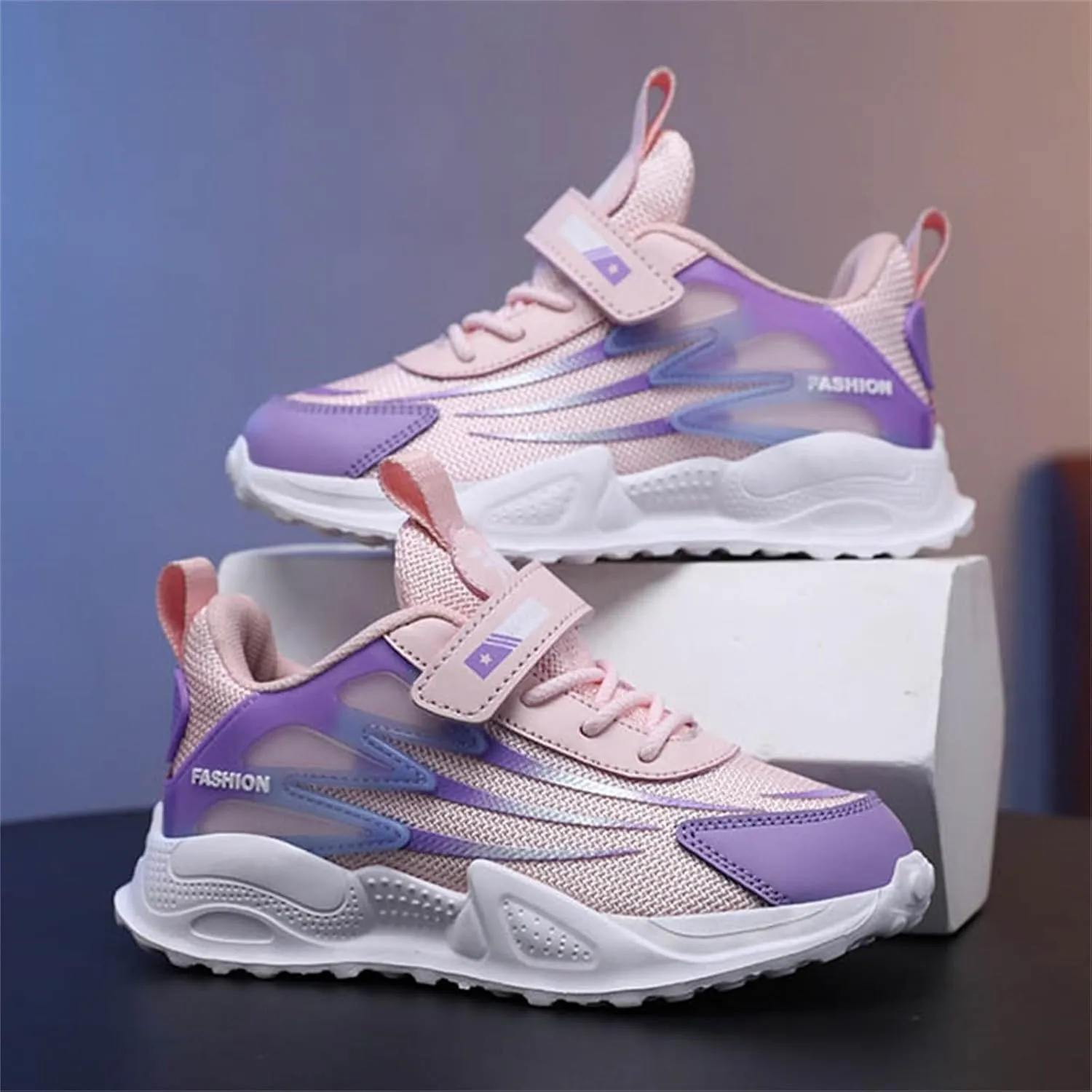 Big Girls Basketball Sneakers Lightweight Breathable Non Slip Comfortable Casual Running Walking Kids Shoes Size 3