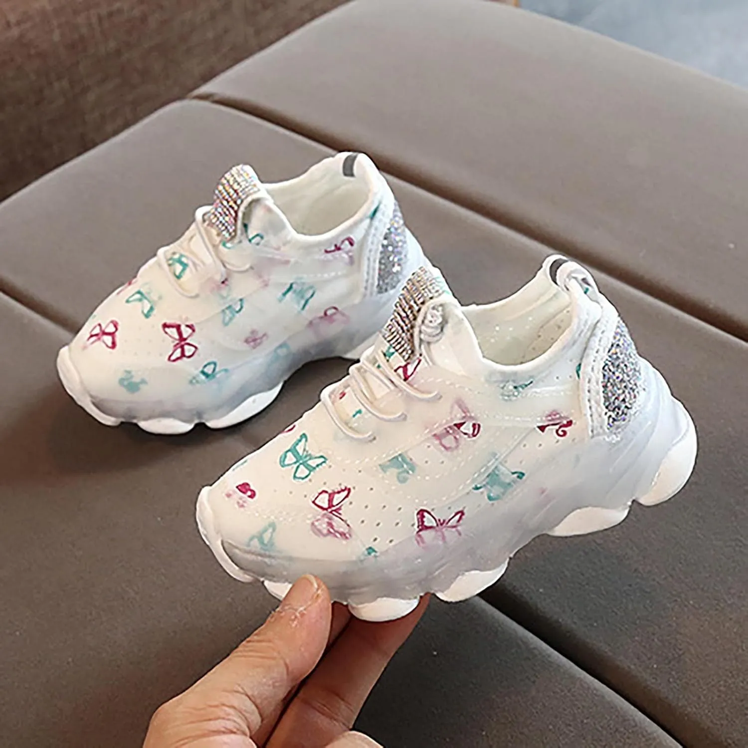 Black Shoes for Girls,Toddler Kids Shoes Breathable Infant Baby Soft Mesh Sneakers Shoes 1-6 Years