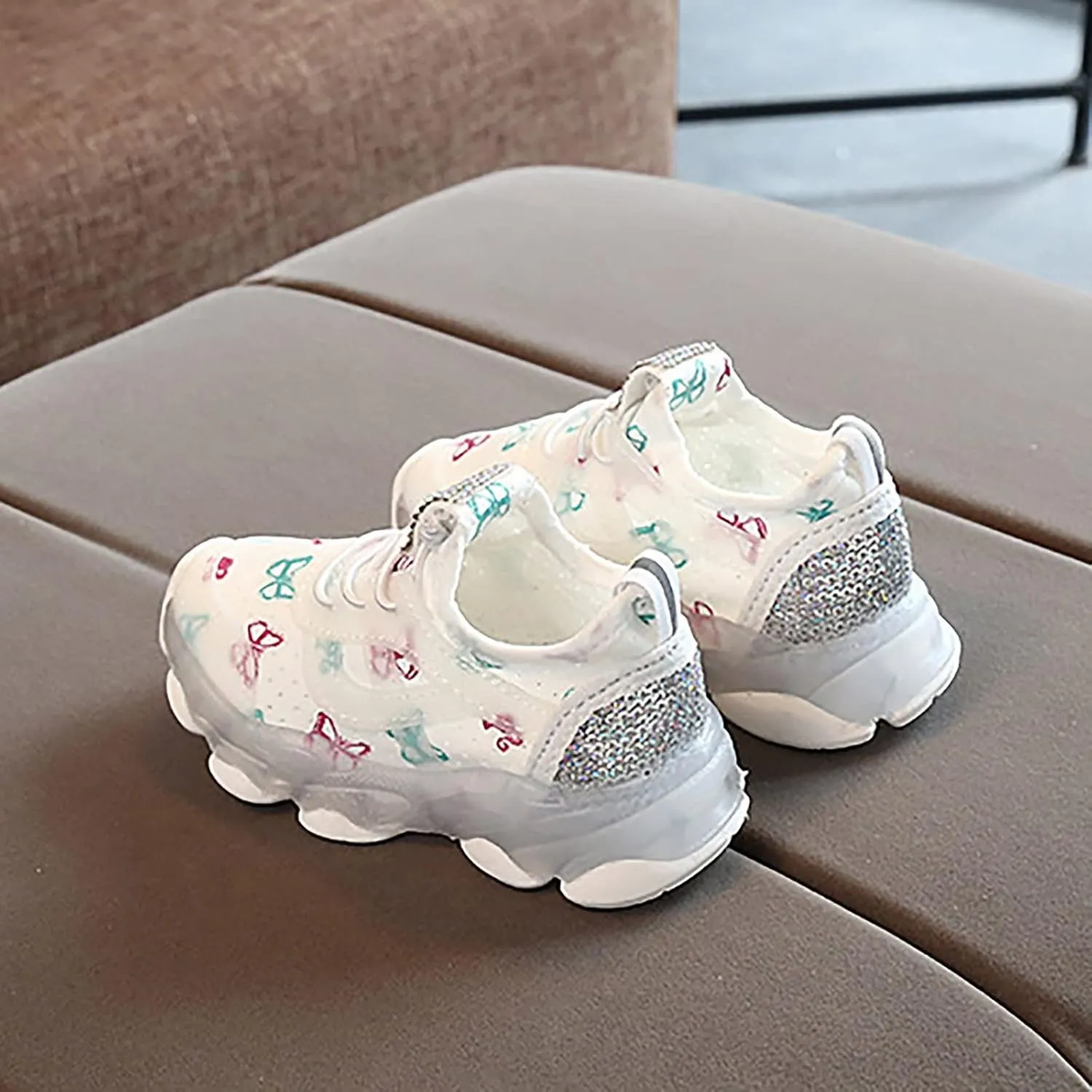 Black Shoes for Girls,Toddler Kids Shoes Breathable Infant Baby Soft Mesh Sneakers Shoes 1-6 Years