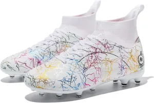 Boy Soccer Cleats Big Kids Soccer Shoes Professional Soccer Cleats Shoes,Unisex Soccer Sneakers for Little Kids Athletic