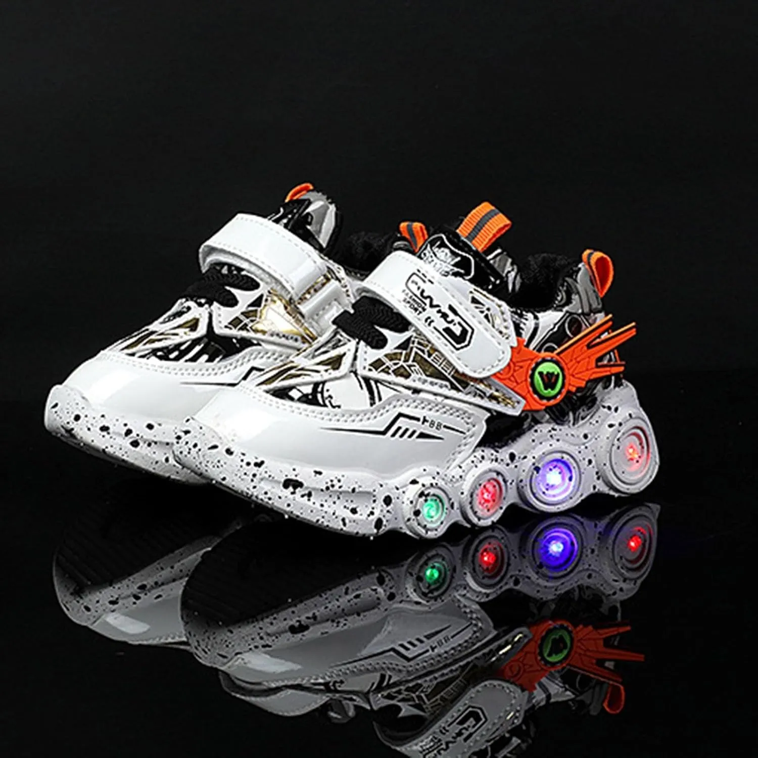 Boys Basketball Shoes Sneakers for Boys Children's Luminous Light Shoes Fashion Trend Mesh Athletic