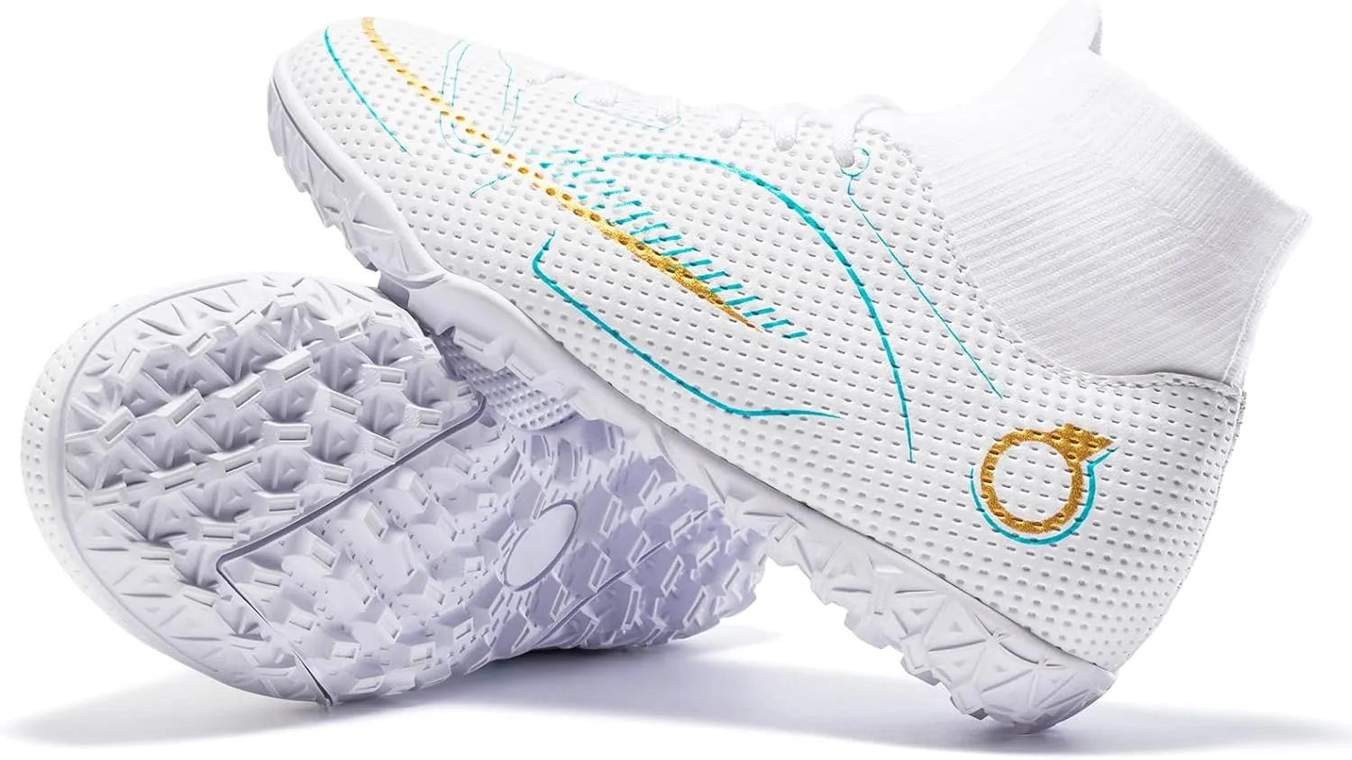 Boys Girls Indoor Soccer Shoes Kids Football Trainning Shoes Athletic Soccer Cleats Turf Shoes