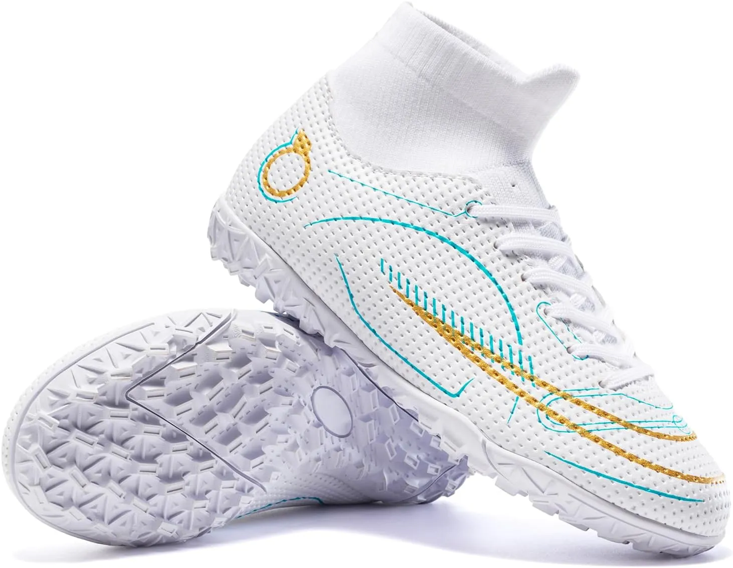 Boys Girls Indoor Soccer Shoes Kids Football Trainning Shoes Athletic Soccer Cleats Turf Shoes