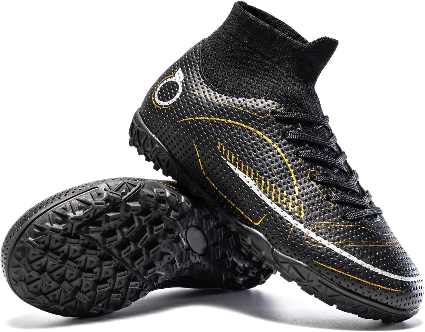 Boys Girls Indoor Soccer Shoes Kids Football Trainning Shoes Athletic Soccer Cleats Turf Shoes