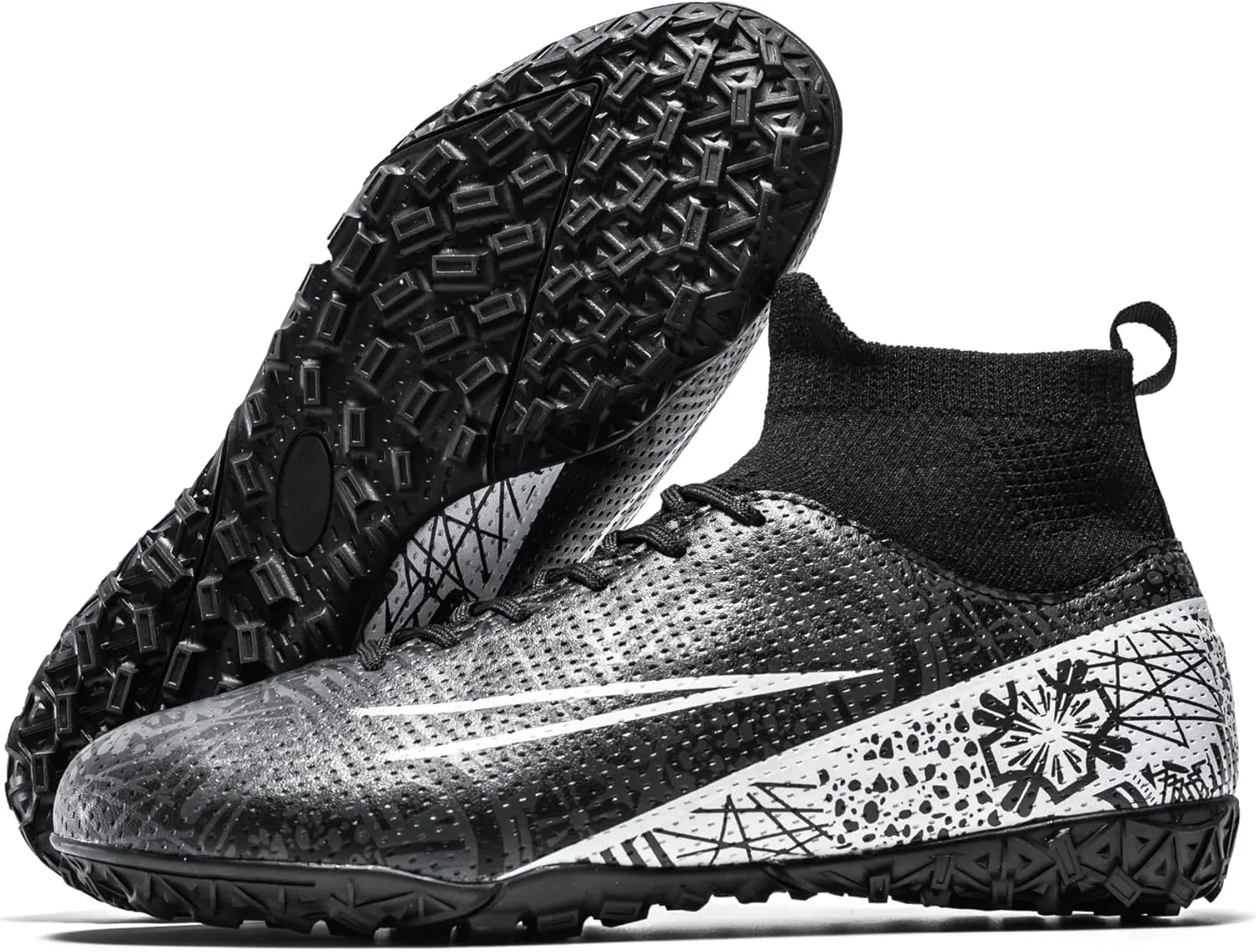 Boys Girls Indoor Turf Soccer Shoes Slip on Soccer Cleats