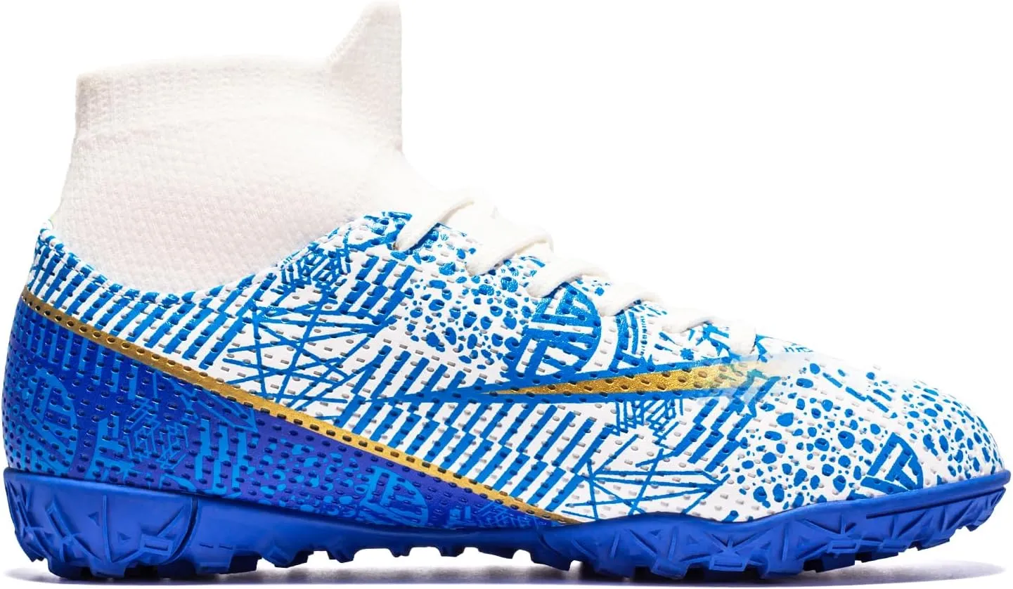 Boys Girls Indoor Turf Soccer Shoes Slip on Soccer Cleats
