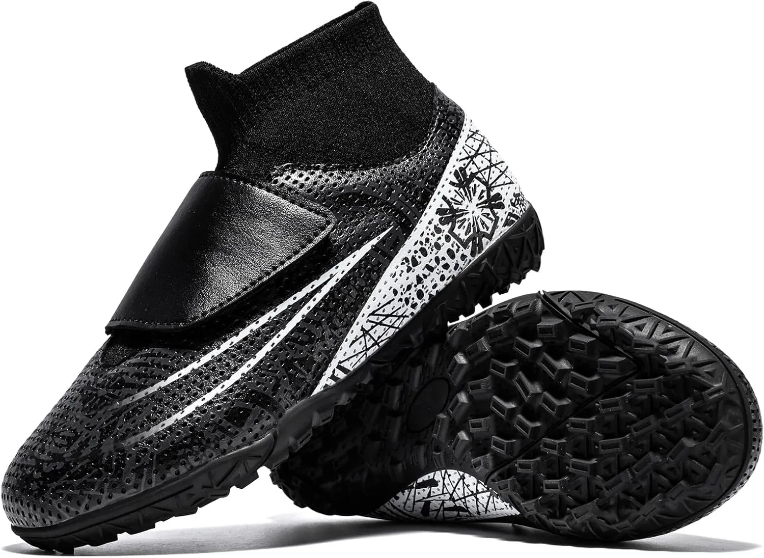 Boys Girls Indoor Turf Soccer Shoes Slip on Soccer Cleats