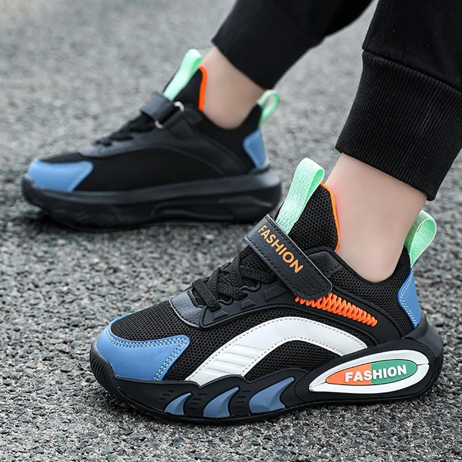 Boys Girls Lightweight Breathable Running Shoes Outdoor Hiking Tennis Athletic Basketball Shoes for Kid Girls and