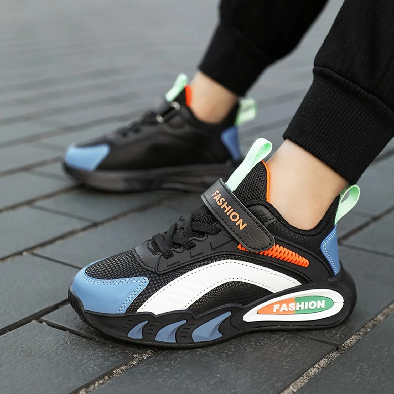 Boys Girls Lightweight Breathable Running Shoes Outdoor Hiking Tennis Athletic Basketball Shoes for Kid Girls and