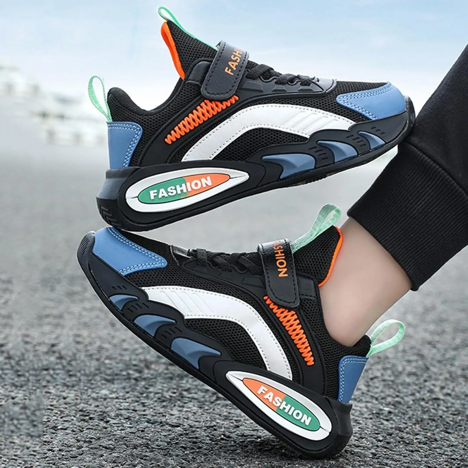 Boys Girls Lightweight Breathable Running Shoes Outdoor Hiking Tennis Athletic Basketball Shoes for Kid Girls and