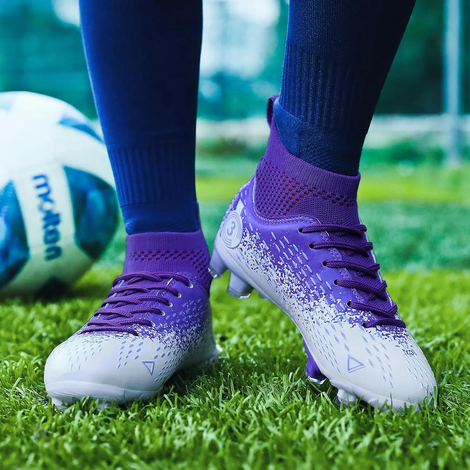 Boys gorls Soccer Cleats Shoes Kids Football clests (Toddler/Litter Kid/Big Kid)