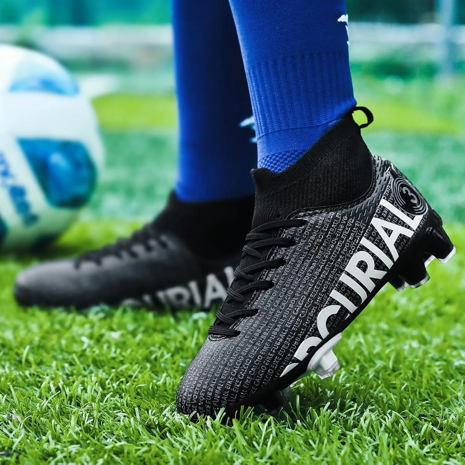 Boys gorls Soccer Cleats Shoes Kids Football clests (Toddler/Litter Kid/Big Kid)