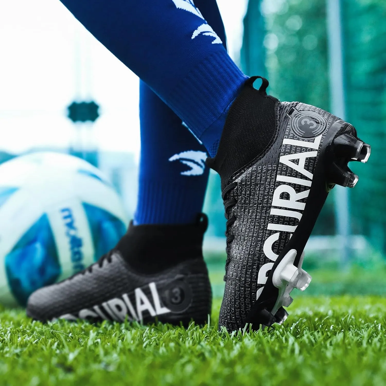 Boys gorls Soccer Cleats Shoes Kids Football clests (Toddler/Litter Kid/Big Kid)