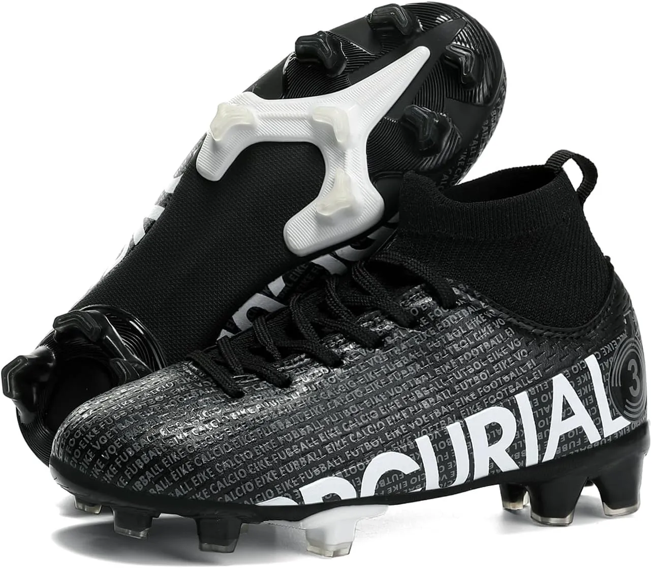 Boys gorls Soccer Cleats Shoes Kids Football clests (Toddler/Litter Kid/Big Kid)