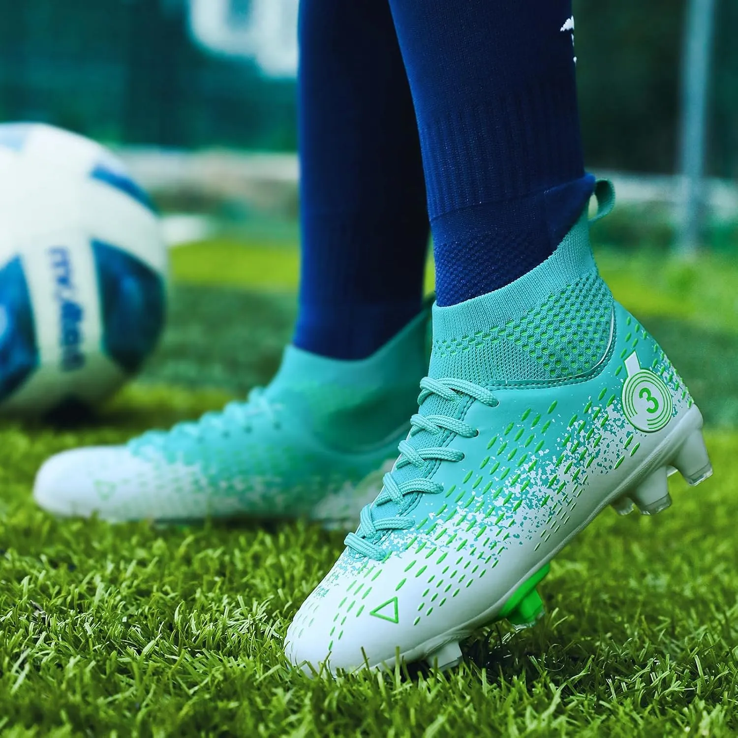 Boys gorls Soccer Cleats Shoes Kids Football clests (Toddler/Litter Kid/Big Kid)