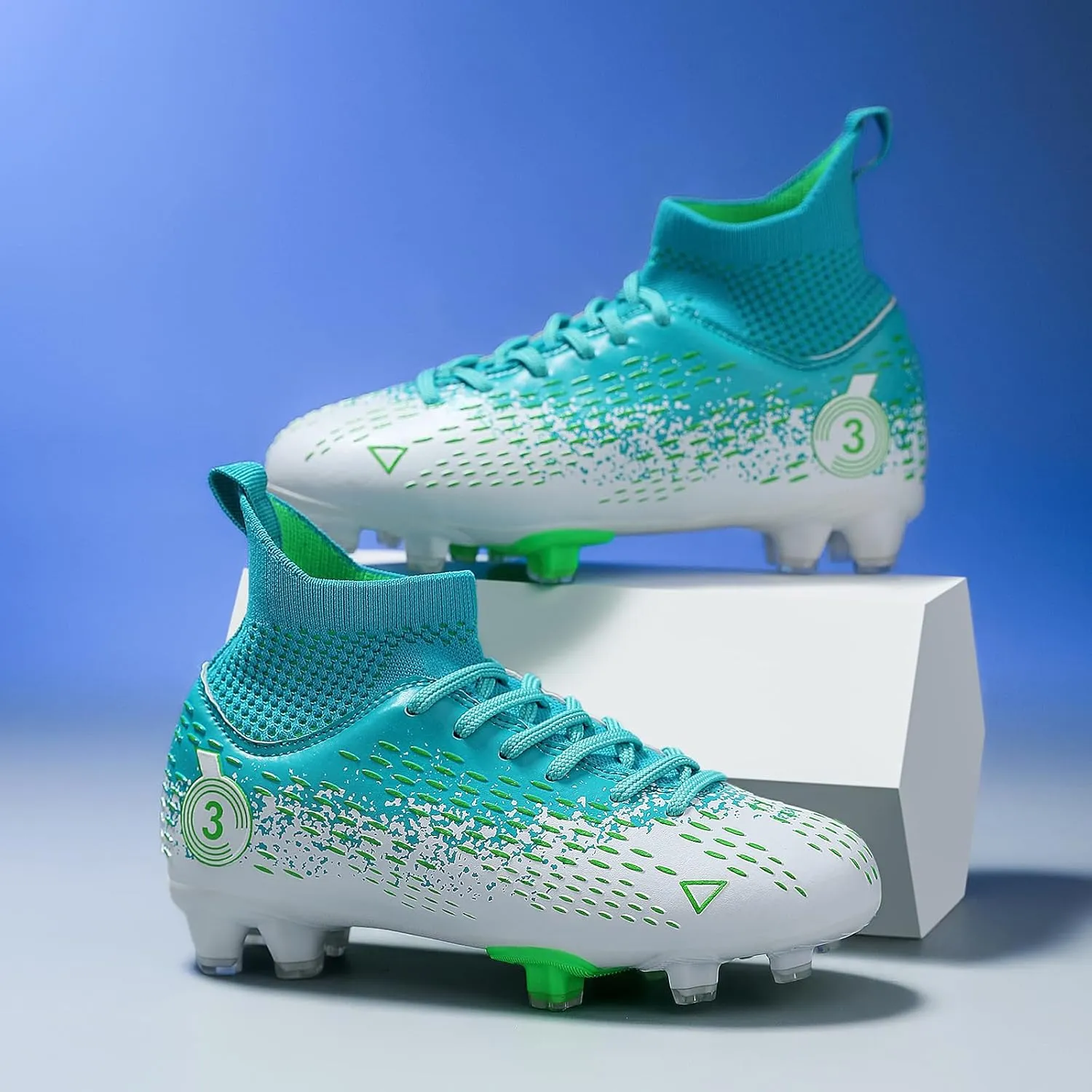 Boys gorls Soccer Cleats Shoes Kids Football clests (Toddler/Litter Kid/Big Kid)