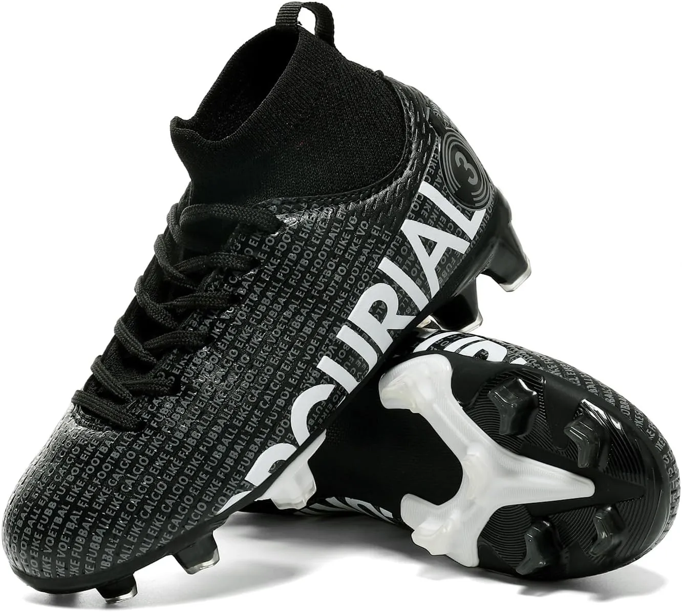 Boys gorls Soccer Cleats Shoes Kids Football clests (Toddler/Litter Kid/Big Kid)