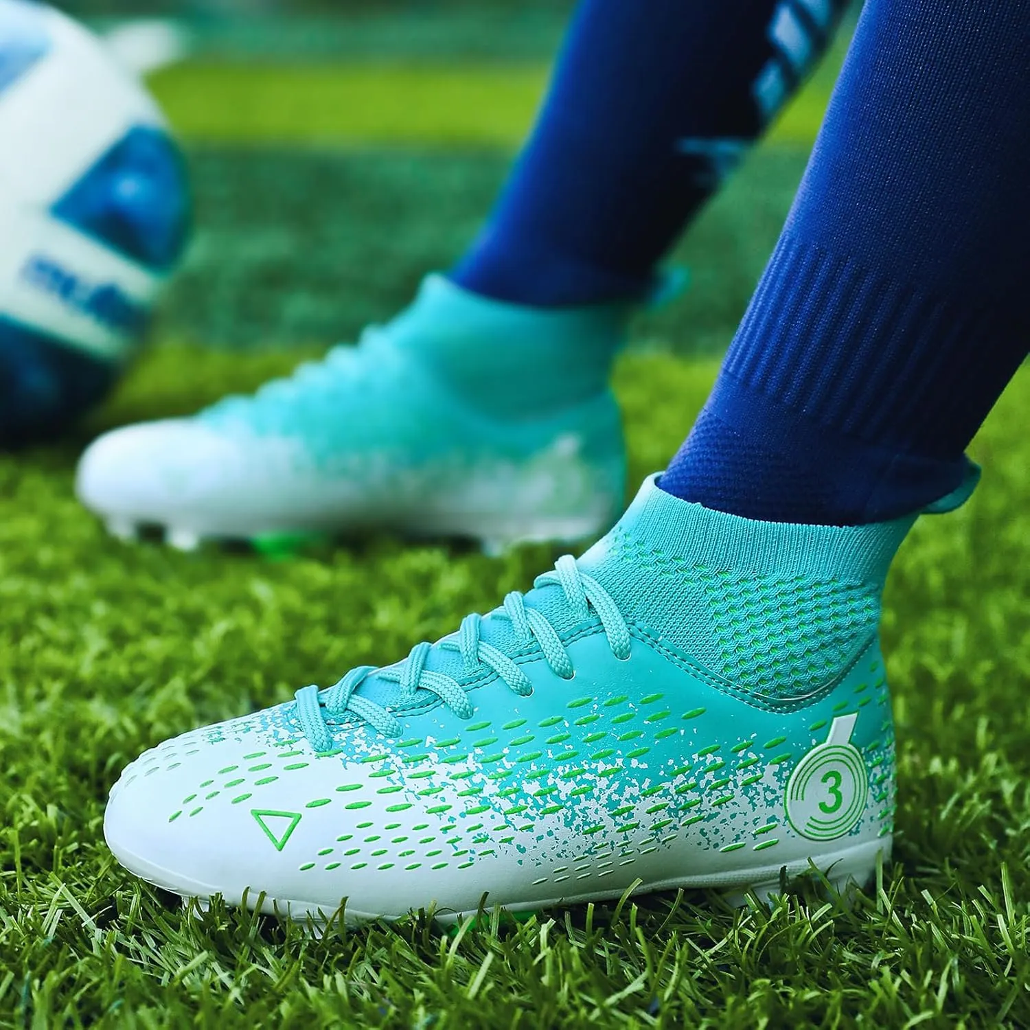 Boys gorls Soccer Cleats Shoes Kids Football clests (Toddler/Litter Kid/Big Kid)