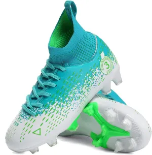 Boys gorls Soccer Cleats Shoes Kids Football clests (Toddler/Litter Kid/Big Kid)
