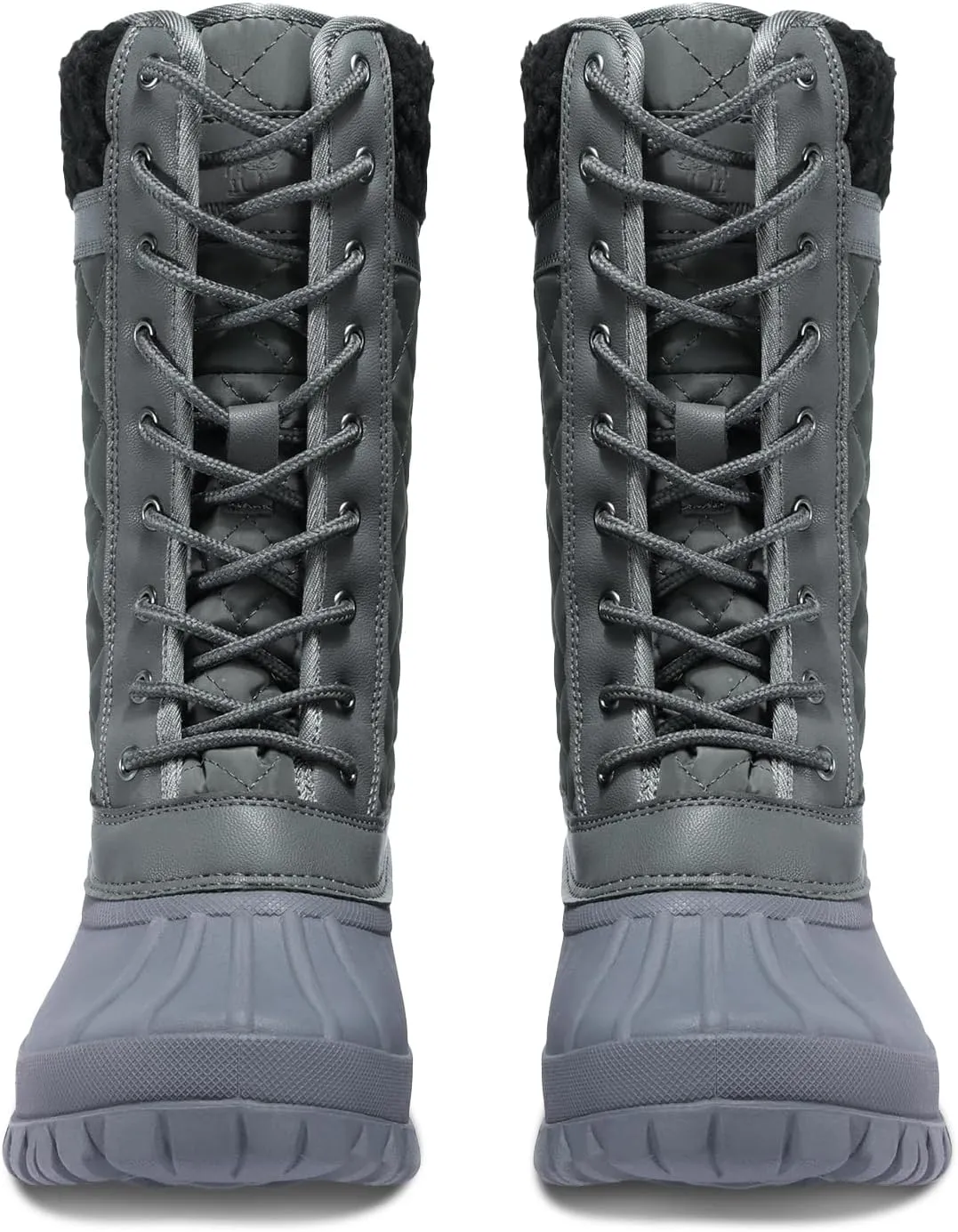 CAMEL CROWN Snow Boots for Women - Waterproof Booties with Warm Fur Lined Lace-up Shoes for Winter Outdoor