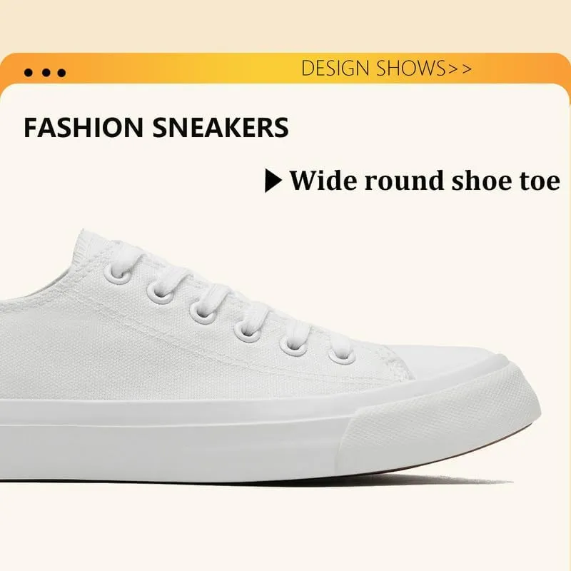 Canvas Shoes for Women Men Low Top Lace Up Sneakers Canvas Fashion Sneakers Classic Casual Walking Shoes Comfortable Breathable