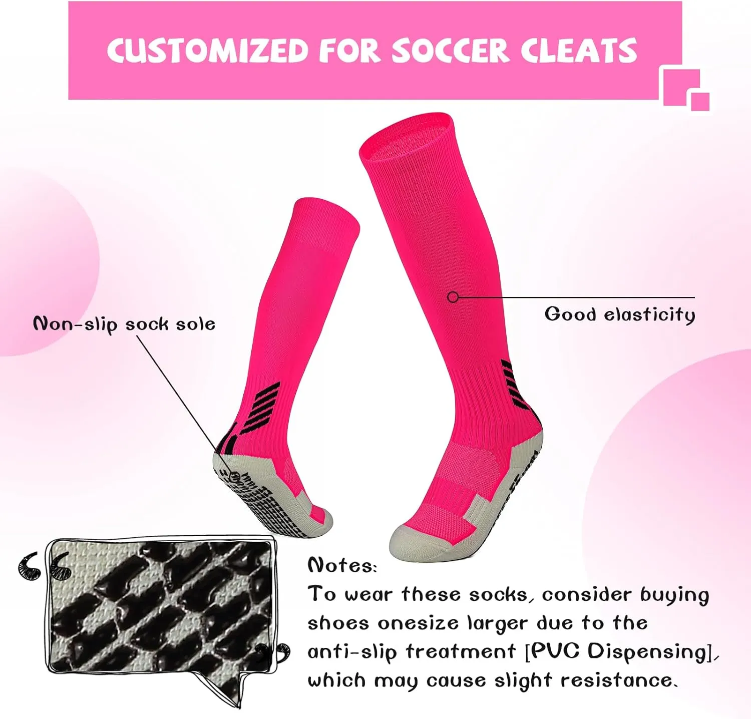 CBUSTER Kids Soccer Cleats Boys Girls Football Shoes with Socks Youth Soccer Shoes AG