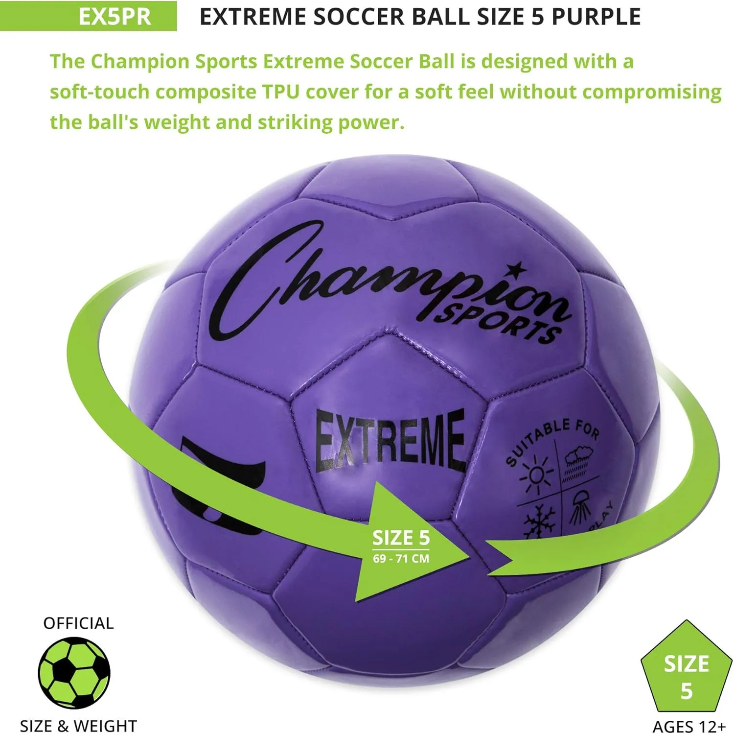 Champion Sports Extreme Series Soccer Ball