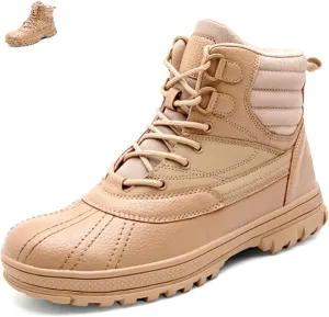 DevilAngel Men's Secret Service Combat Boots, Outdoor Lightweight Military Boots, Waterproof Hiking Boots (Sand color,10,10)